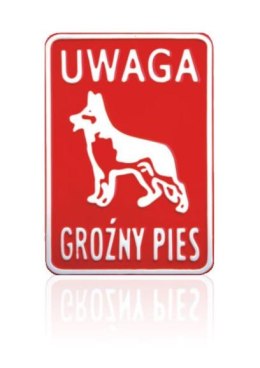 TABLICA 15*20CM UWAGA GROŹNY PIES