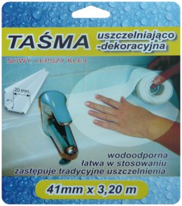 TAŚMA WYKOŃCZENIOWA 3,2M 41MM BIAŁA