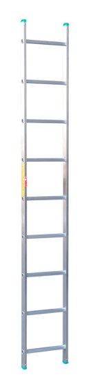 DRABINA ALUMINIOWA OPIERALNA 252CM 9 SZCZEBLI