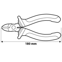 SZCZYPCE TNĄCE BOCZNE 180MM