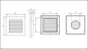 KRATKA WENTYLACYJNA IMPERIO Z ŻALUZJĄ MECHANICZNĄ 135MM