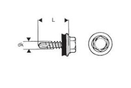 WKRĘT SAMOWIERTNY 4.8*25MM RAL 9005